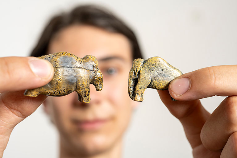 Zwei Mammut Repliken, Foto: Patrick Seeger